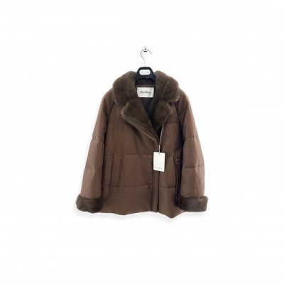 MAX MARA VELVET MINK DOWN COAT 